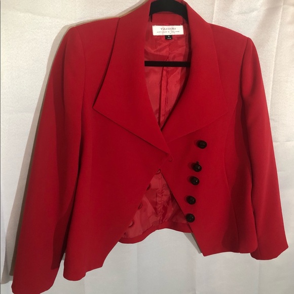 Tahari Jackets & Blazers - | Tahari | Red Blazer